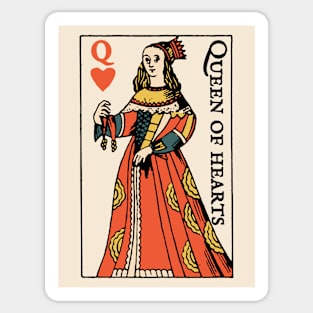 Character of Playing Card Queen of Hearts Sticker